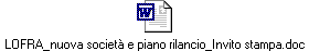 LOFRA_nuova società e piano rilancio_Invito stampa.doc